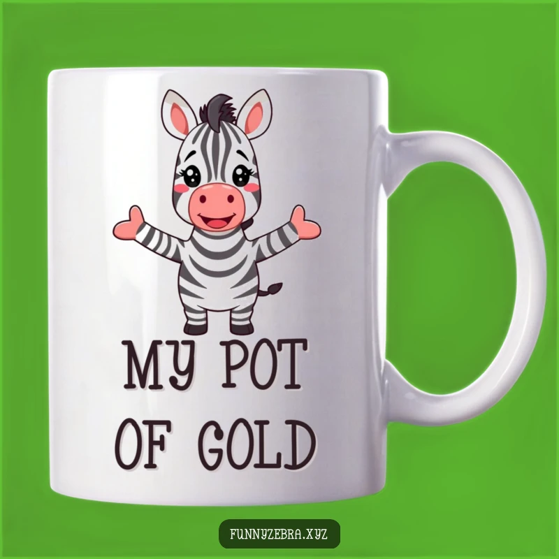 Funny Zebra Rainbow Greeting Mug: A Joyful and Funny Gift for Animal Lovers