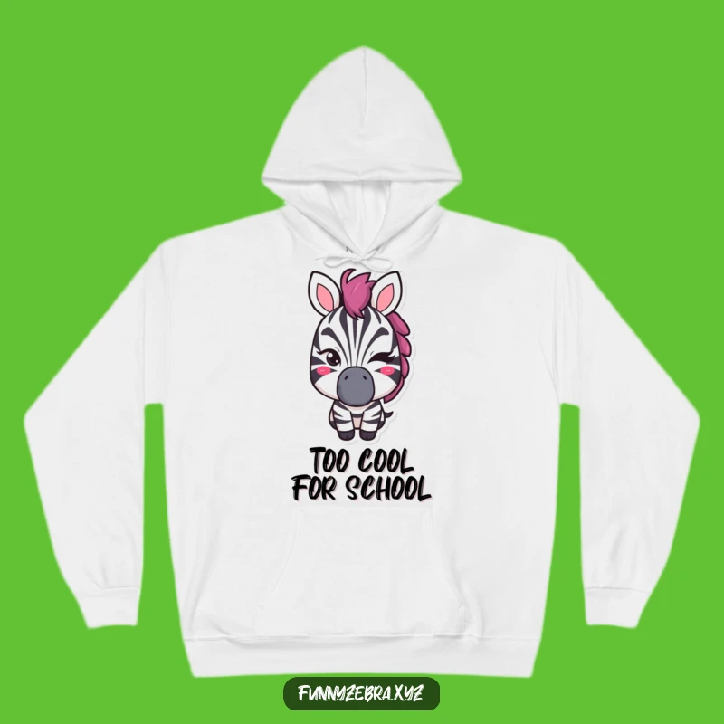 Cozy Funny Winking Zebra Hoodie: Stay Warm and Mysterious with This Funny Gift