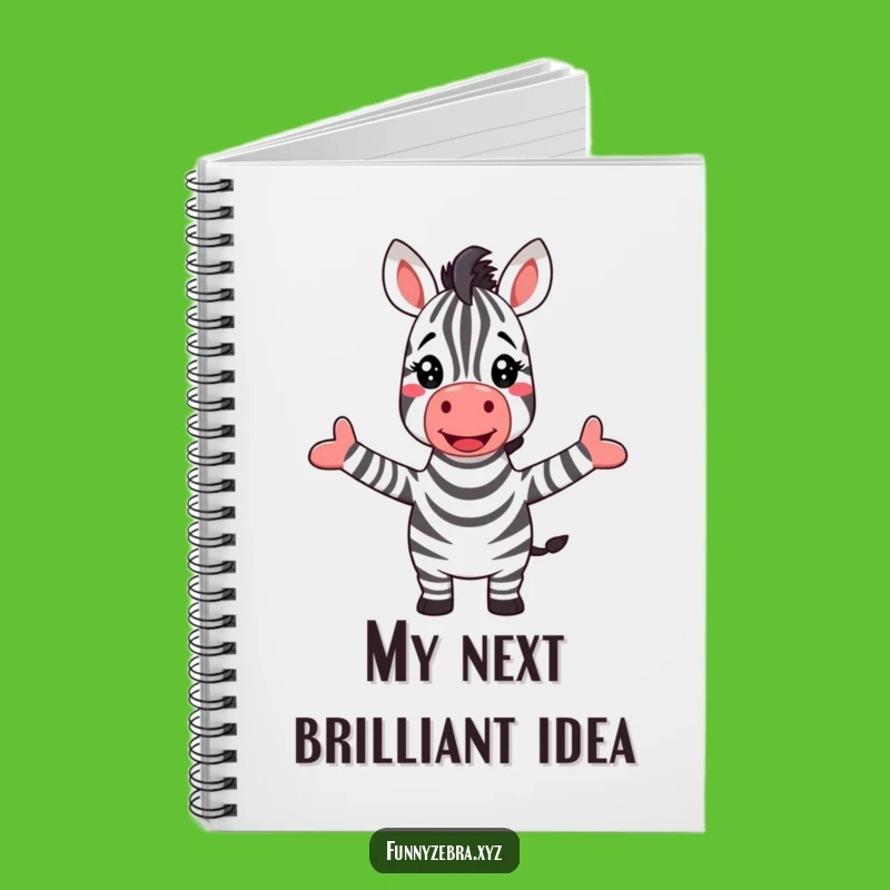 Funny Zebra Rainbow Greeting Notebook: Jot Down Ideas with This Funny Journal