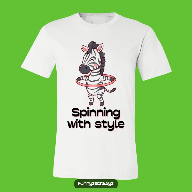 Funny Hula Hoop Zebra T-Shirt: Move with Fun in This Hilarious Tee
